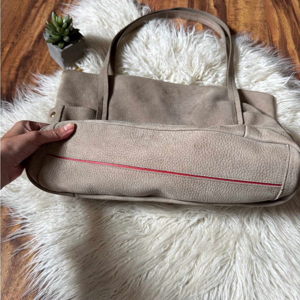 Hammitt Gray/ Taupe Leather Shoulder Bag - Picture 5 of 12